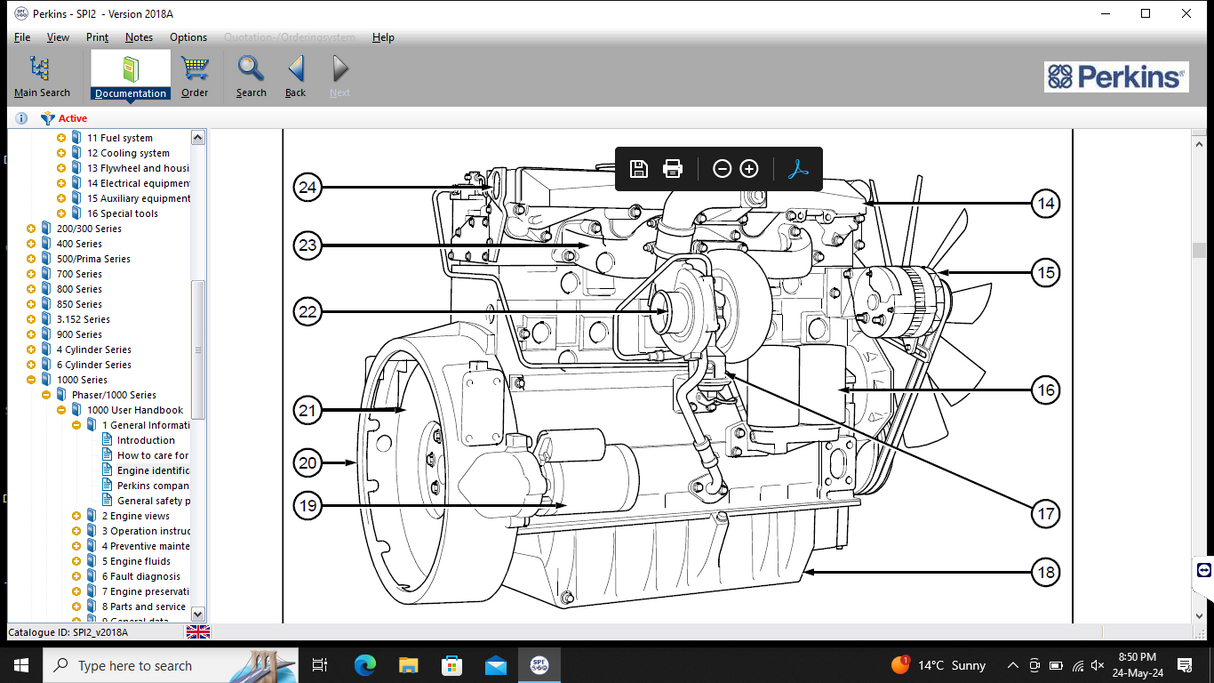 Perkins SPI2 2018A ( Parts & Service Information)