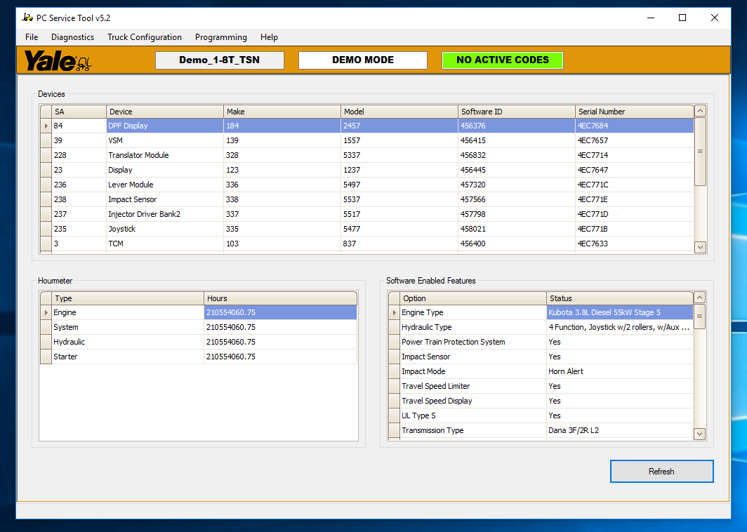 Yale Diagnostic Program PC Service Tool v5.2 2023