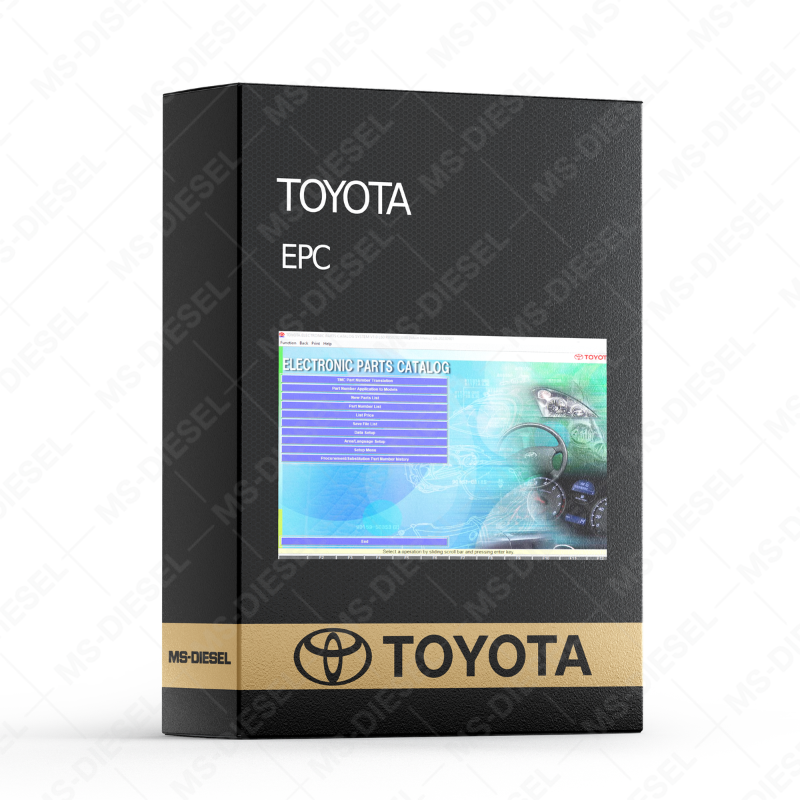 Toyota & Lexus EPC 01.2025 ALL REGIONS Spare Parts Catalog